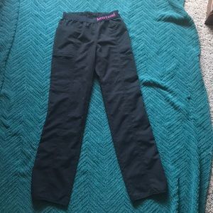 Heart and soul black scrub pants